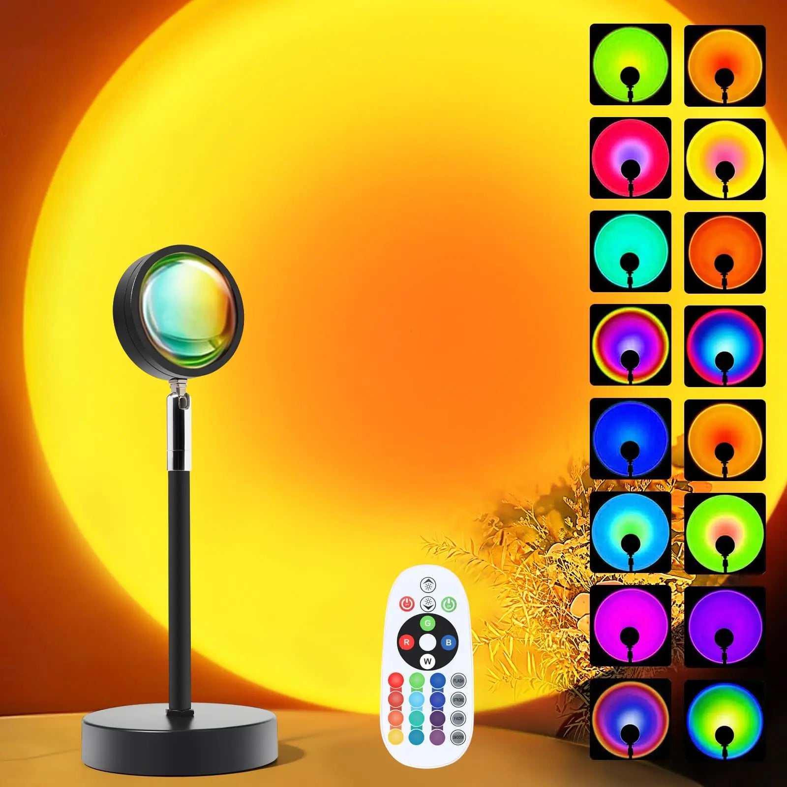 16-Color Sunset Projection Lamp