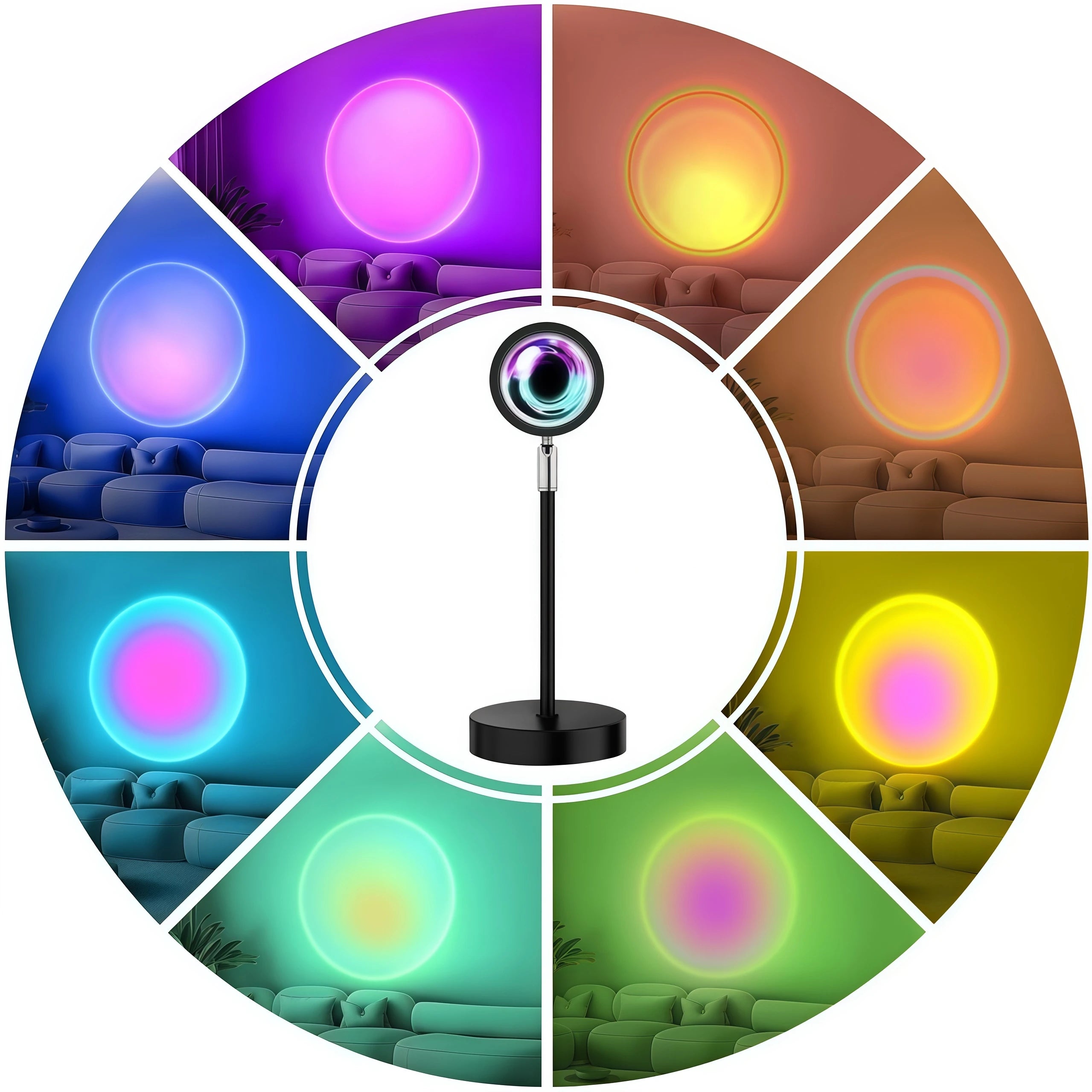 16-Color Sunset Projection Lamp