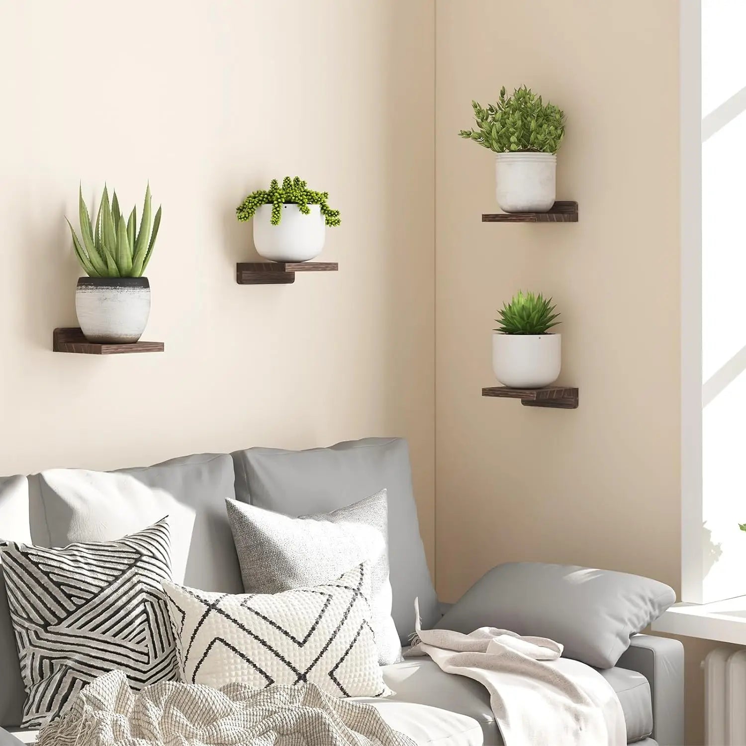 Mini Floating Wall Shelves – 4 Pack