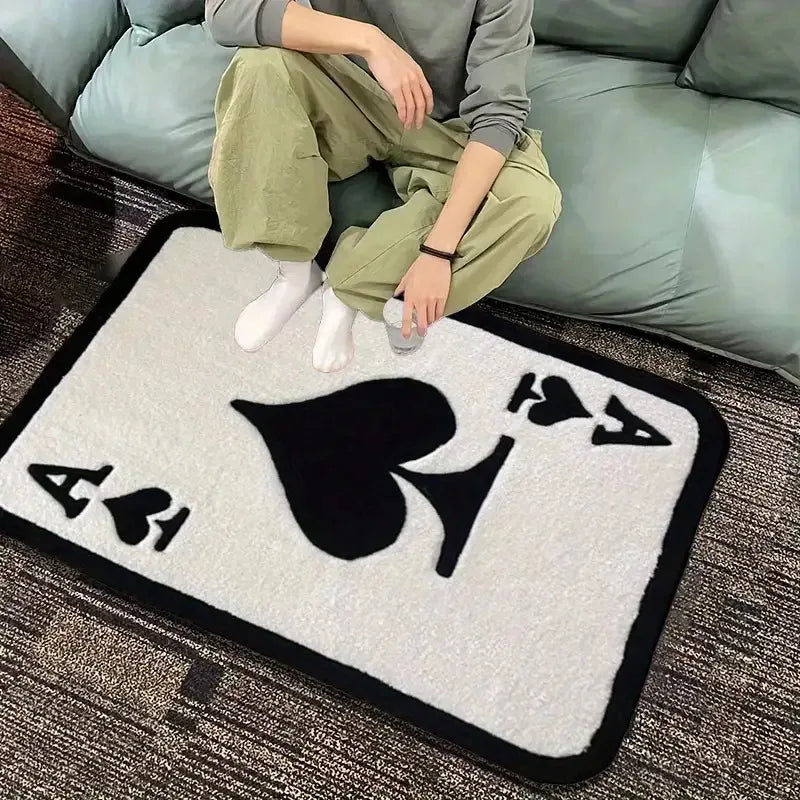 Ace of Spades Plush Area Rug