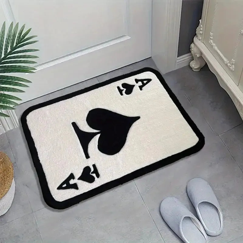 Ace of Spades Plush Area Rug