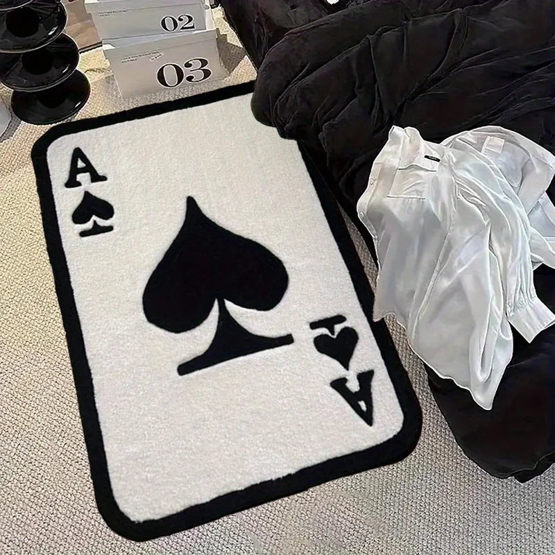 Ace of Spades Plush Area Rug