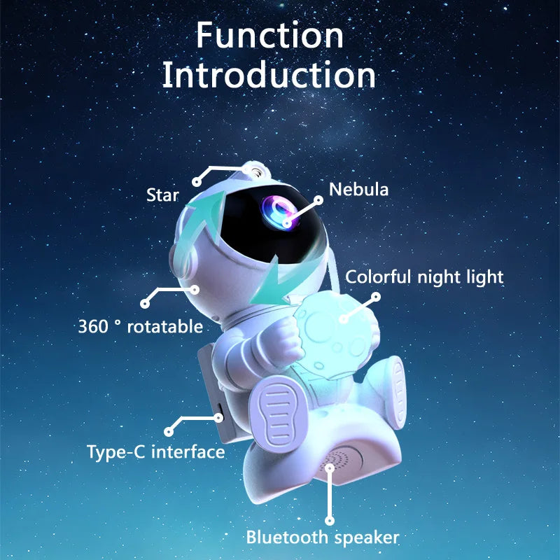 Astronaut Galaxy Projector Speaker