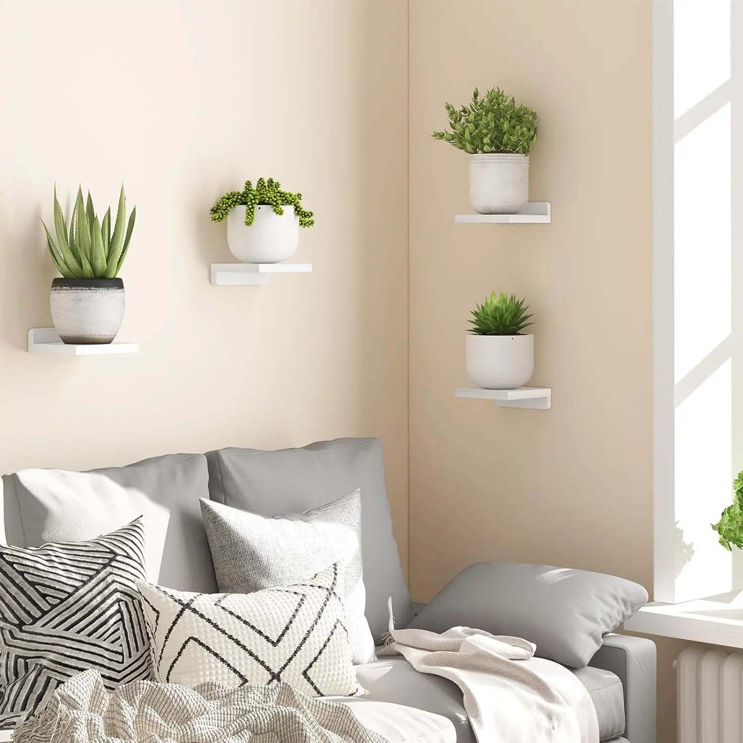 Mini Floating Wall Shelves – 4 Pack